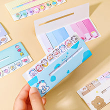 Load image into Gallery viewer, Kawaii Memo Pad Bookmarks Creative Cute Bear Cat Dog Sticky Notes Index Posted It Planner Stationery Paper Stickers