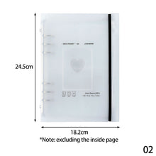 Load image into Gallery viewer, A5 Kpop Binder Photocards Holder Ins Polaroid Album Book Album Heart Photo Card Album Student School Stationery