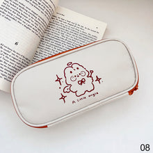Load image into Gallery viewer, Kawaii Bear Pencil Bags Cartoon Cute Simple Pencil Cases Student School Supplies Stationery Pencil Bags Storage Bag Canvas Girl Bags