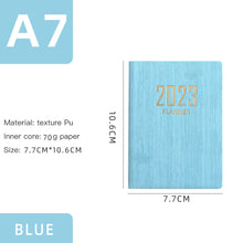 Load image into Gallery viewer, 2023 A7 Mini Notebook 365 Days Portable Pocket Notepad Daily Weekly Agenda Planner Notebooks Stationery Office School Supplies