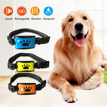 Load image into Gallery viewer, Electric Ultrasonic Pet Dog Anti Barking Device USB Charging Dogs Training Collar Dog Stop Barking Vibration Anti Bark Collar Waterproof
