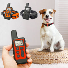 Load image into Gallery viewer, Electric Dog Training Collar Waterproof Pet Remote Control Anti Barking Device Rechargeable 500m with Shock Vibration Sound Flashlight