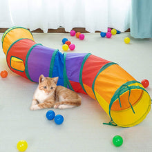 Load image into Gallery viewer, Pet Cat Tunnel Toys Foldable Pet Kitty Training Interactive Fun Toy For Cats Rabbit Small Animal Play Tunnel Tube