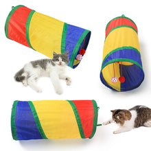 Load image into Gallery viewer, Pet Cat Tunnel Toys Foldable Pet Kitty Training Interactive Fun Toy For Cats Rabbit Small Animal Play Tunnel Tube