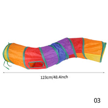 Load image into Gallery viewer, Pet Cat Tunnel Toys Foldable Pet Kitty Training Interactive Fun Toy For Cats Rabbit Small Animal Play Tunnel Tube