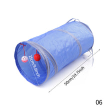 Load image into Gallery viewer, Pet Cat Tunnel Toys Foldable Pet Kitty Training Interactive Fun Toy For Cats Rabbit Small Animal Play Tunnel Tube
