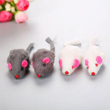 Load image into Gallery viewer, False Mouse Long-haired Tail Mice With Sound Rattling Soft Mini Mouse Plush Toy Funny Sound Squeaky Toy For Cats