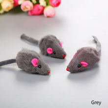 Load image into Gallery viewer, False Mouse Long-haired Tail Mice With Sound Rattling Soft Mini Mouse Plush Toy Funny Sound Squeaky Toy For Cats
