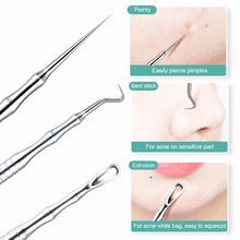 Load image into Gallery viewer, Stainless Steel Acne Needle Acne Squeezing Tool Double Ended Acne Needle Black Headed Needle Cell Acne Needle
