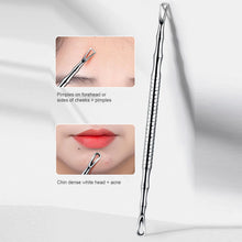 Load image into Gallery viewer, Stainless Steel Acne Needle Acne Squeezing Tool Double Ended Acne Needle Black Headed Needle Cell Acne Needle