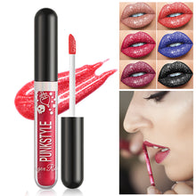 Load image into Gallery viewer, Metallic Color Non Stick Cup Lip Color Pearlescent Diamond Lip Polarized Lip Glaze Liquid Lipstick Makeup Cosmetics