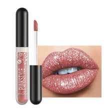 Load image into Gallery viewer, Metallic Color Non Stick Cup Lip Color Pearlescent Diamond Lip Polarized Lip Glaze Liquid Lipstick Makeup Cosmetics