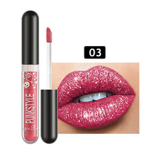 Load image into Gallery viewer, Metallic Color Non Stick Cup Lip Color Pearlescent Diamond Lip Polarized Lip Glaze Liquid Lipstick Makeup Cosmetics