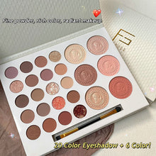 Load image into Gallery viewer, 26 Colors Portable Eyeshadow Palette Earth Color Eyeshadow Long Lasting Highlight Blusher Palette Eye Shadow Makeup Cosmetics