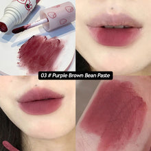 Load image into Gallery viewer, Cute Waterproof Velvet Pink Brown Lip Glaze Matte Liquid Lipstick Strawberry Nude Red Lip Mud Cheek Rouge Tint Cosmetics