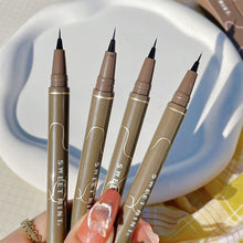 Load image into Gallery viewer, Waterproof Slim Eyeliner Liquid Pen Durable Sweat Resistant Black Brown Sleeping Silkworm Pen Color Makeup Cosmetics
