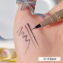 Load image into Gallery viewer, Waterproof Slim Eyeliner Liquid Pen Durable Sweat Resistant Black Brown Sleeping Silkworm Pen Color Makeup Cosmetics