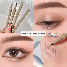 Load image into Gallery viewer, Waterproof Slim Eyeliner Liquid Pen Durable Sweat Resistant Black Brown Sleeping Silkworm Pen Color Makeup Cosmetics