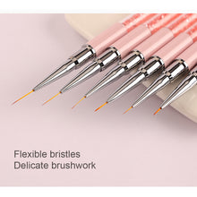 Load image into Gallery viewer, Acrylic Diamond Nail Art Pencil Nail Art Brush Manicure Tools Lines Stripe Flower Nail Art Painting Drawing Line Brush