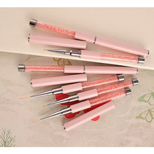 Load image into Gallery viewer, Acrylic Diamond Nail Art Pencil Nail Art Brush Manicure Tools Lines Stripe Flower Nail Art Painting Drawing Line Brush