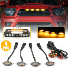 Load image into Gallery viewer, 4Pcs/Set LED Grille Light Car 4LED Front Grille Light Lighting Eagle Eye Lamp for Vehicles Off Road Trunk SUV Toyota Tacoma