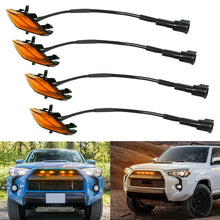 Load image into Gallery viewer, 4Pcs LED Front Grille Lights White Amber Light External Grille Lamps Daytime Running Lamps For Toyota 4Runner TRD Pro 2014-2019