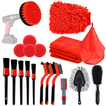 Load image into Gallery viewer, 19Pcs/Set Car Detailing Brush Cleaning Brushes Power Scrubber Drill Brush For Car Leather Air Vents Rim Cleaning Dirt Dust Clean Tools