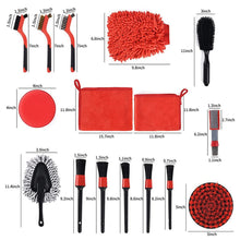 Load image into Gallery viewer, 19Pcs/Set Car Detailing Brush Cleaning Brushes Power Scrubber Drill Brush For Car Leather Air Vents Rim Cleaning Dirt Dust Clean Tools