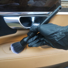 Load image into Gallery viewer, 3Pcs/Set Car Detailing Brush Soft Bristle Car Cleaning Brush Kits Atuo Tire wheel Wash Exterior Accessories Natural Boar Hair