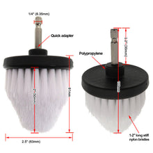 Load image into Gallery viewer, 2.5'' Car Electric Scrubber Brush Drill Extension Rod All Purpose Cleaner Car Detailing Brush Tool Rim Brush Set Cleaning