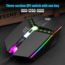Load image into Gallery viewer, USB Wired Coumpter Gaming Mouse Colorful Glowing Ergonomic Gaming Mouse 4 Button 1600DPI LED Gamer Mice For PC Laptop