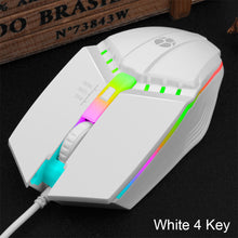 Load image into Gallery viewer, USB Wired Coumpter Gaming Mouse Colorful Glowing Ergonomic Gaming Mouse 4 Button 1600DPI LED Gamer Mice For PC Laptop
