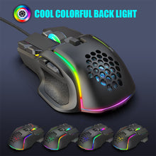 Load image into Gallery viewer, USB Gaming Mouse Computer Mouse RGB Backlight Mause Gamer 10 Buttons Programming 7200dpi Ergonomic Gaming Mouse For Computer