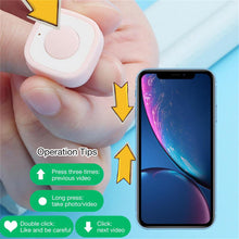 Load image into Gallery viewer, Wireless Shutter Release Button Fingertip Ring Remote Control Phone Selfie Video Controller Rechargeable Self-Timer Shutter