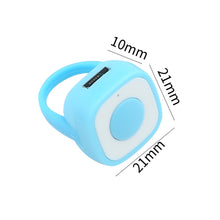 Load image into Gallery viewer, Wireless Shutter Release Button Fingertip Ring Remote Control Phone Selfie Video Controller Rechargeable Self-Timer Shutter