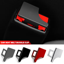 Load image into Gallery viewer, 1Pcs Car Hidden Safety Seat Belt Lock Buckle Head Clip Metal SeatBelt Plug Alarm Canceler Stopper Interior Accessories