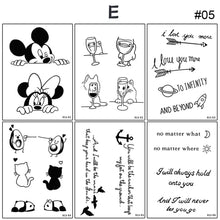 Load image into Gallery viewer, 6pcs/set Small Fresh Tattoo Stickers Cute Style Temporary Tattoo Waterproof Long Lasting Tattoo Stickers