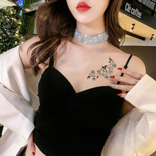 Load image into Gallery viewer, 10pcs/set Small Fresh Flower Tattoo Stickers Daisy Waterproof Long Lasting Tattoo Stickers Temporary Body Art Tattoo