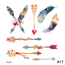 Load image into Gallery viewer, Small Fresh Colorful Tattoo Stickers Butterfly Flower Tattoo Waterproof Long Lasting Tattoo Stickers Temporary Body Art