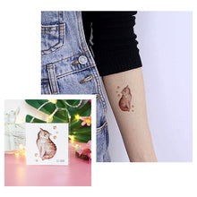 Load image into Gallery viewer, Cartoon Cute Animal Tattoo Stickers Temporary Body Art Tattoo Waterproof Long Lasting Tattoo Stickers