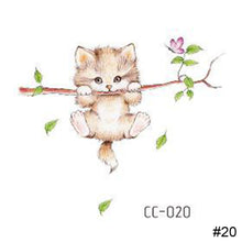 Load image into Gallery viewer, Cartoon Cute Animal Tattoo Stickers Temporary Body Art Tattoo Waterproof Long Lasting Tattoo Stickers
