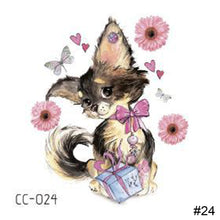 Load image into Gallery viewer, Cartoon Cute Animal Tattoo Stickers Temporary Body Art Tattoo Waterproof Long Lasting Tattoo Stickers