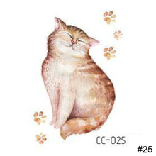 Load image into Gallery viewer, Cartoon Cute Animal Tattoo Stickers Temporary Body Art Tattoo Waterproof Long Lasting Tattoo Stickers