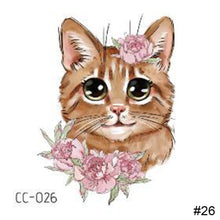 Load image into Gallery viewer, Cartoon Cute Animal Tattoo Stickers Temporary Body Art Tattoo Waterproof Long Lasting Tattoo Stickers