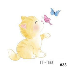 Load image into Gallery viewer, Cartoon Cute Animal Tattoo Stickers Temporary Body Art Tattoo Waterproof Long Lasting Tattoo Stickers