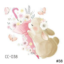 Load image into Gallery viewer, Cartoon Cute Animal Tattoo Stickers Temporary Body Art Tattoo Waterproof Long Lasting Tattoo Stickers