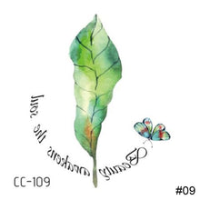 Load image into Gallery viewer, Colorful Small Fresh Flower Tattoo Stickers Temporary Body Art Tattoo Waterproof Long Lasting Tattoo Stickers