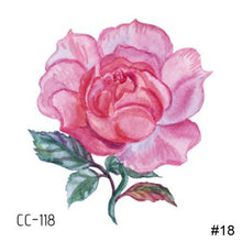 Load image into Gallery viewer, Colorful Small Fresh Flower Tattoo Stickers Temporary Body Art Tattoo Waterproof Long Lasting Tattoo Stickers