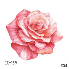 Load image into Gallery viewer, Colorful Small Fresh Flower Tattoo Stickers Temporary Body Art Tattoo Waterproof Long Lasting Tattoo Stickers