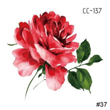 Load image into Gallery viewer, Colorful Small Fresh Flower Tattoo Stickers Temporary Body Art Tattoo Waterproof Long Lasting Tattoo Stickers